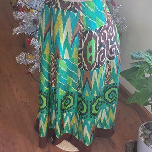 Soft Surroundings African inspired maxi skirt